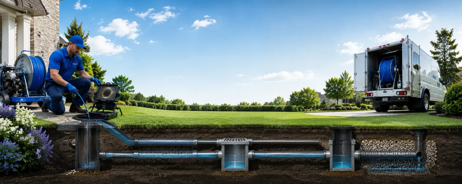 Outdoor drain cleaning information for Union, NE